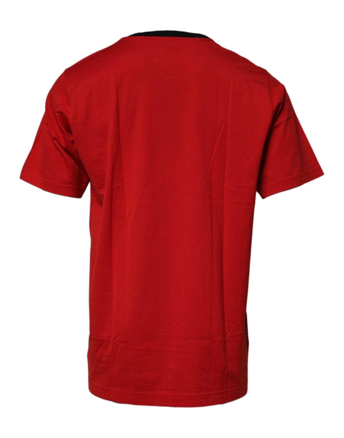 T-shirt en coton à col rond avec logo couronne rouge de Dolce &amp; Gabbana