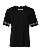 T-shirt Dolce &amp; Gabbana noir en coton à col rond #DGMILLENNIALS
