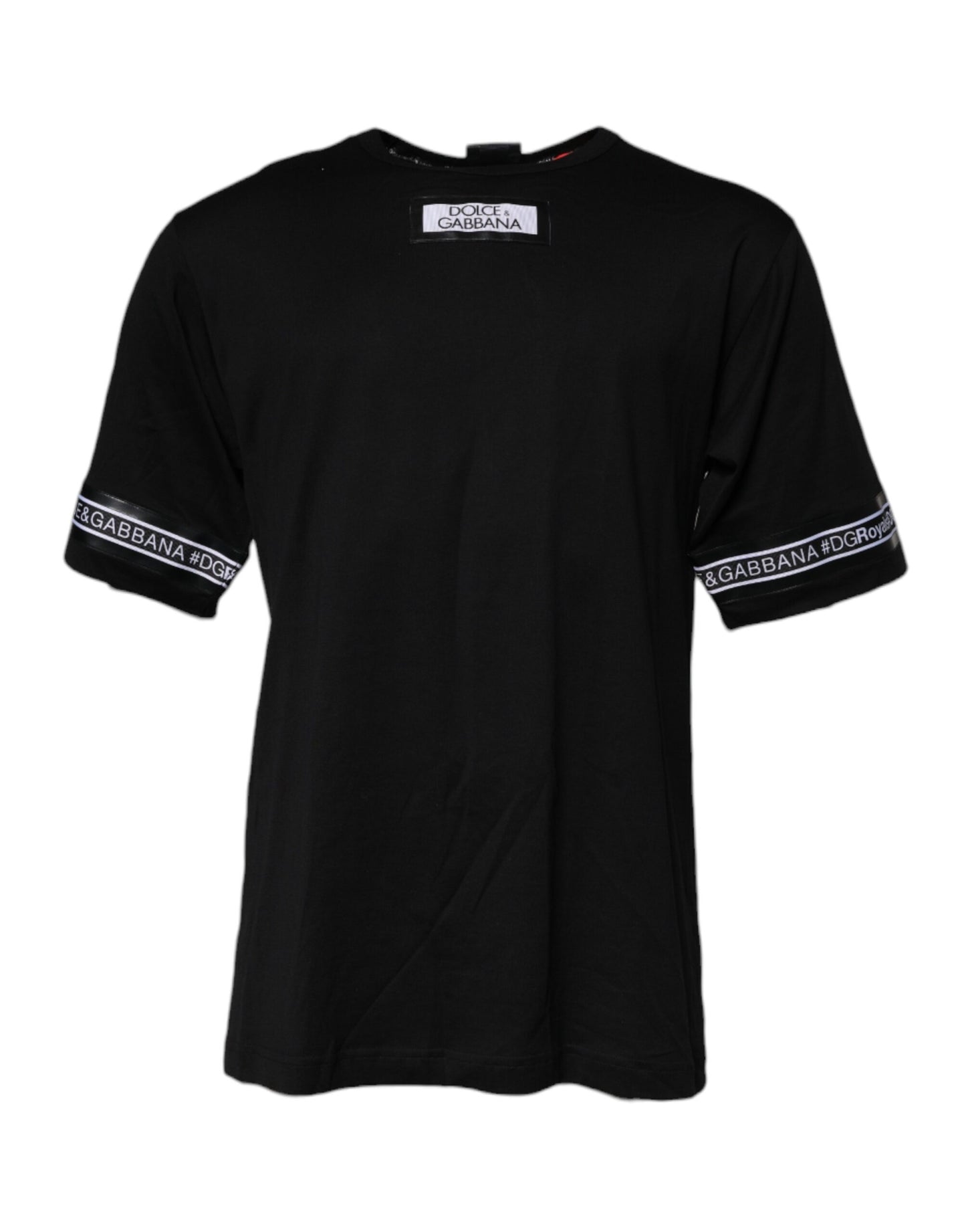 Dolce &amp; Gabbana zwart #DGMILLENNIALS katoenen T-shirt met ronde hals
