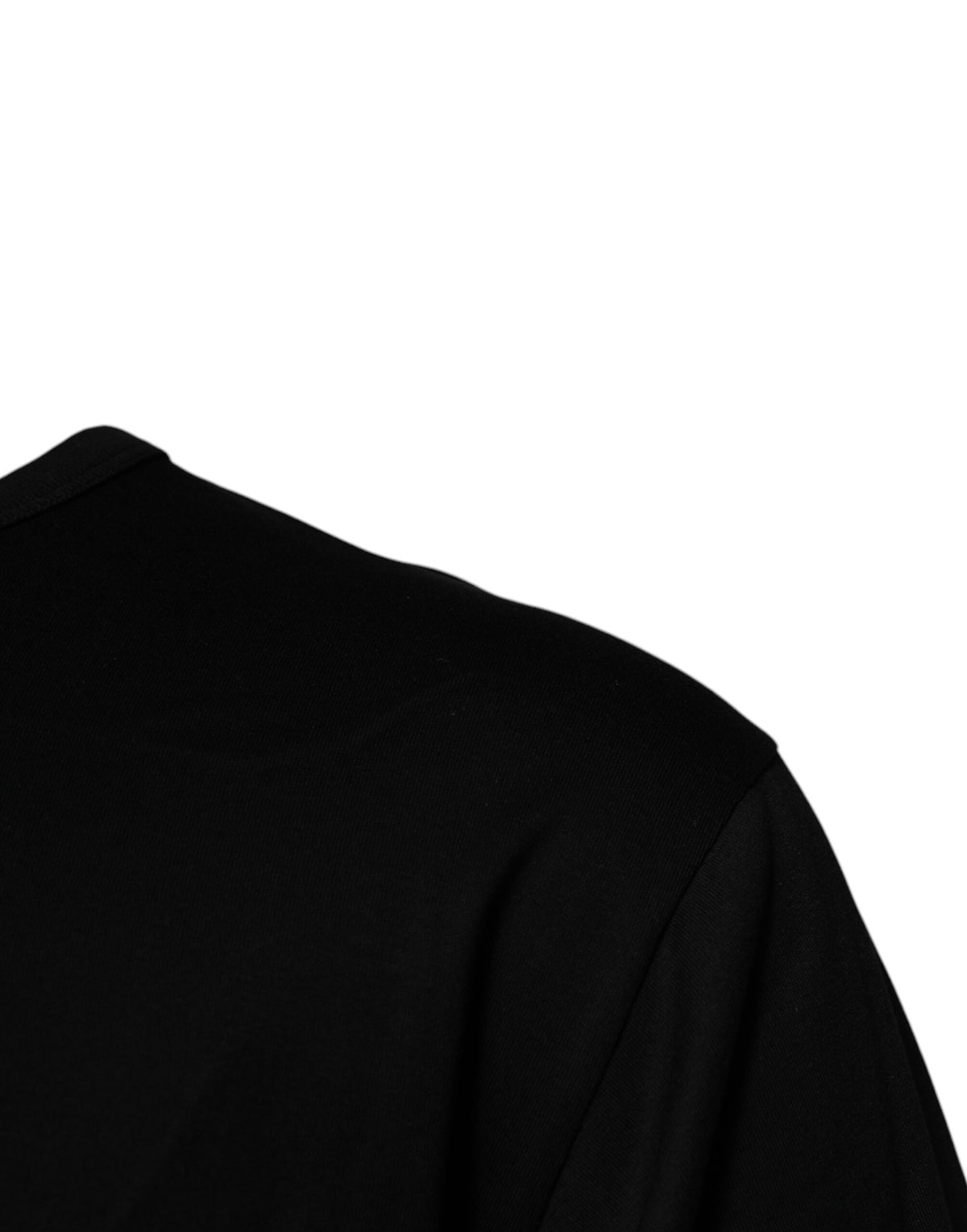 T-shirt Dolce &amp; Gabbana noir en coton à col rond #DGMILLENNIALS