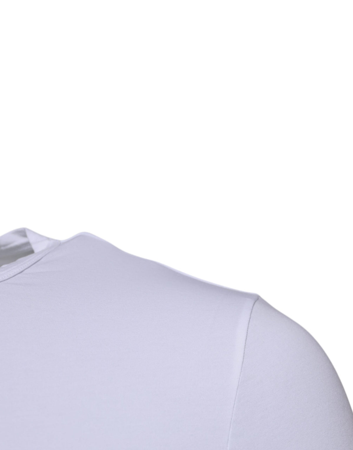 T-shirt sous-vêtement à col rond en coton extensible blanc de Dolce &amp; Gabbana