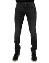 Jean slim en coton noir extensible pour homme de Dolce &amp; Gabbana