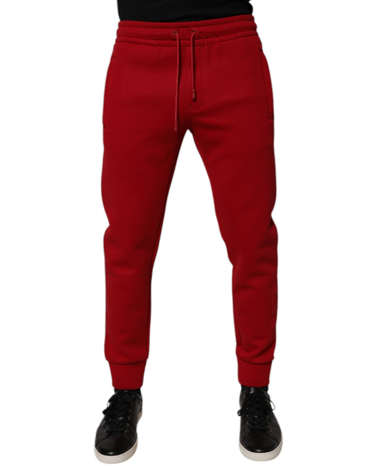 Pantalons de jogging en coton rouge Dolce &amp; Gabbana