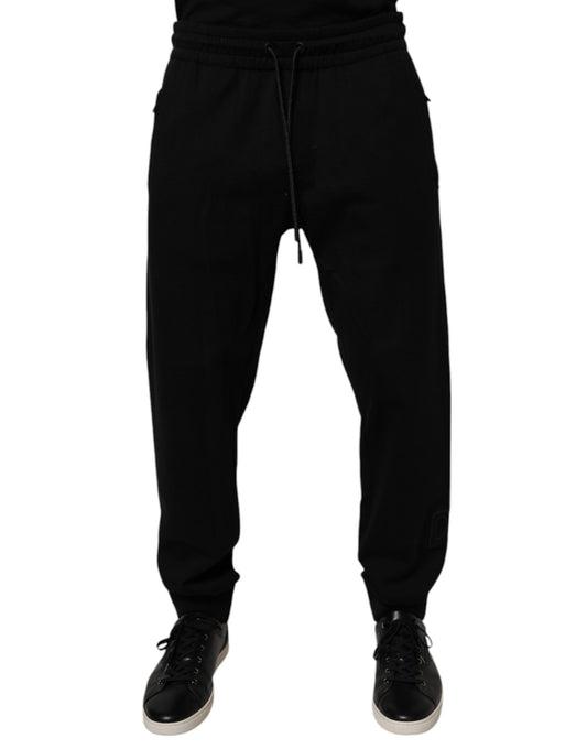 Dolce & Gabbana zwarte joggingbroek van katoen