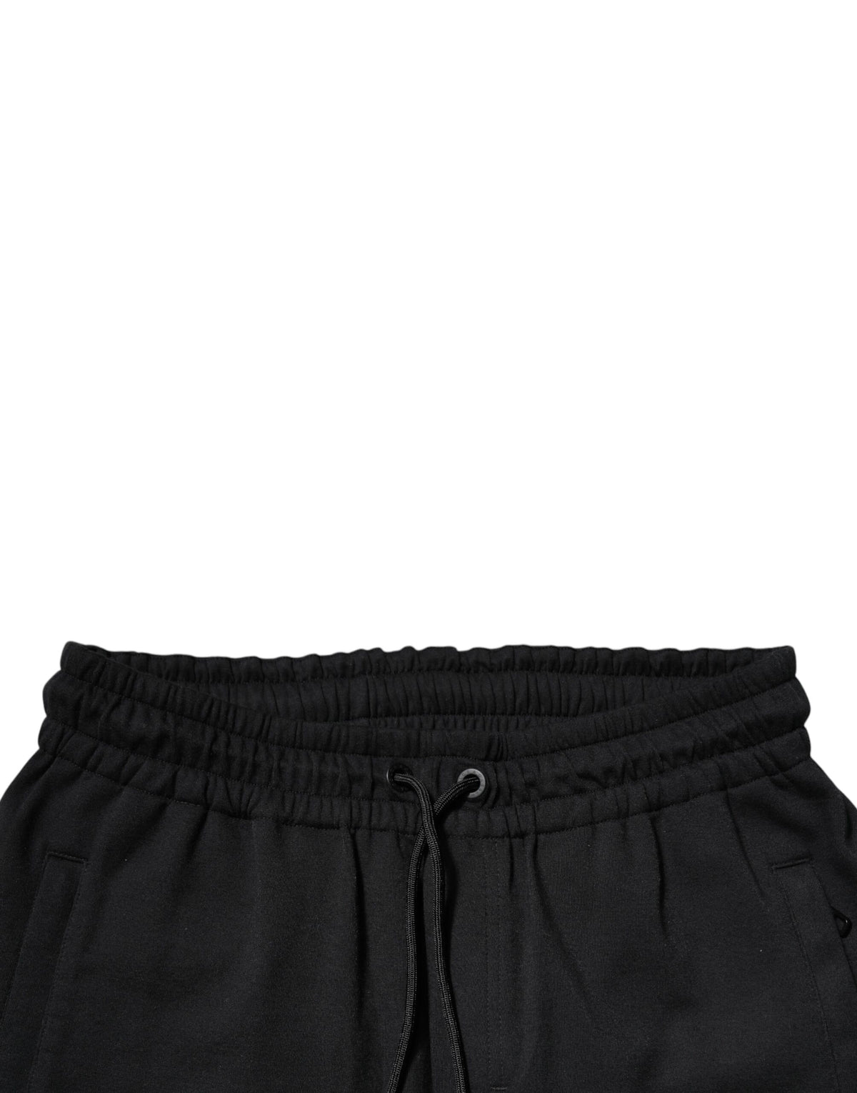Pantalons de jogging en coton noir Dolce &amp; Gabbana