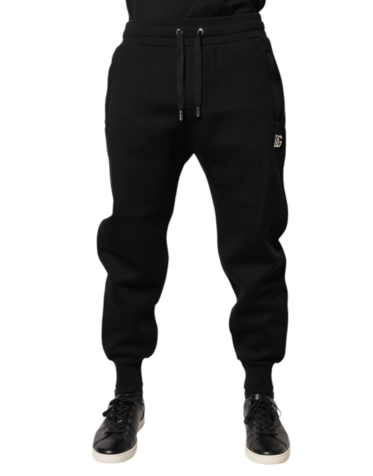 Pantalon de jogging en modal noir Dolce &amp; Gabbana