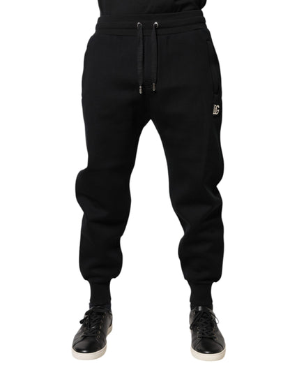 Dolce &amp; Gabbana zwarte joggingbroek van modal