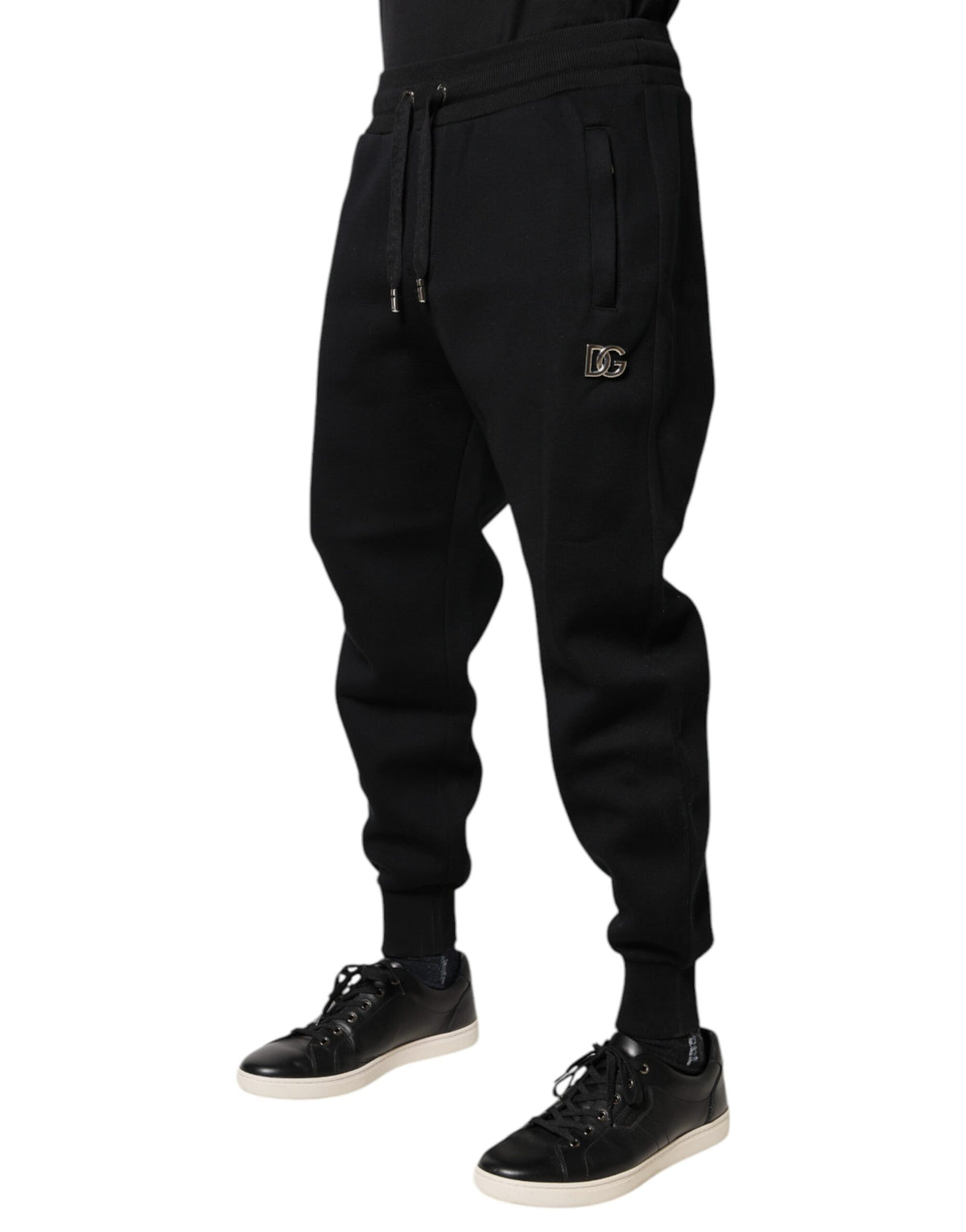 Pantalon de jogging en modal noir Dolce &amp; Gabbana