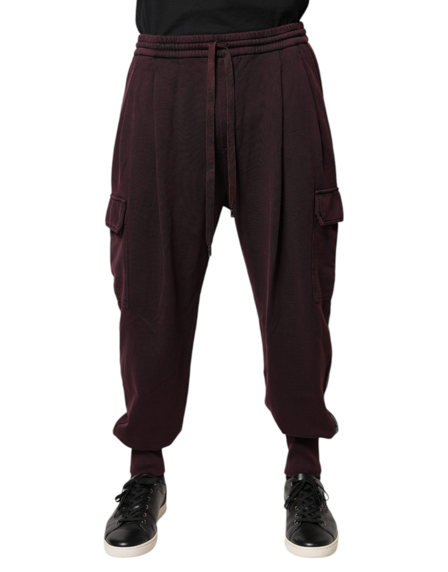 Dolce &amp; Gabbana Cargo Joggingbroek van Donkerpaarse Katoen