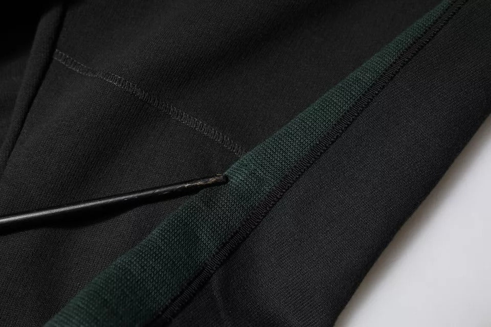 Pantalon de jogging en coton mélangé noir Dolce &amp; Gabbana