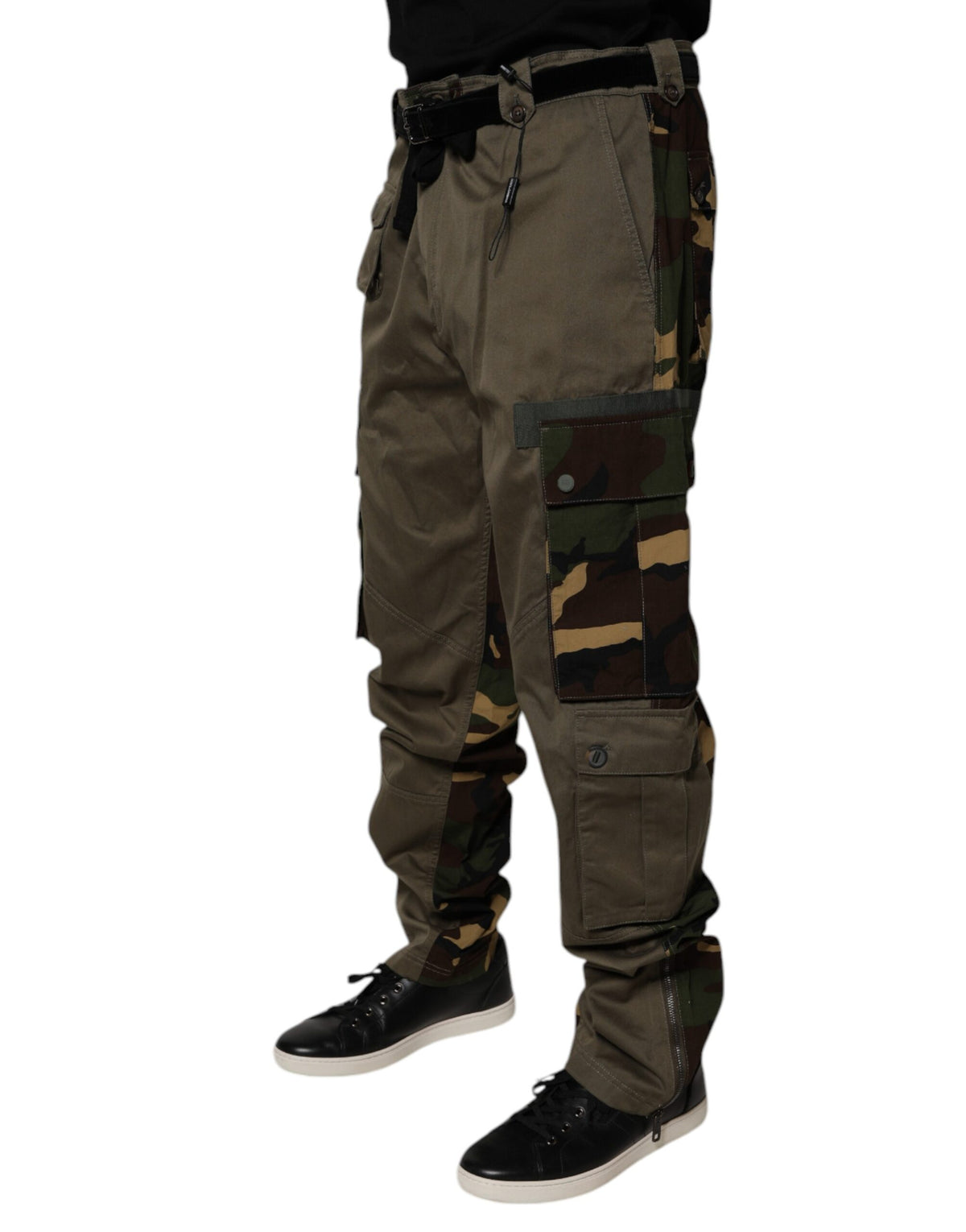 Pantalon cargo camouflage multicolore à motifs patchwork de Dolce &amp; Gabbana