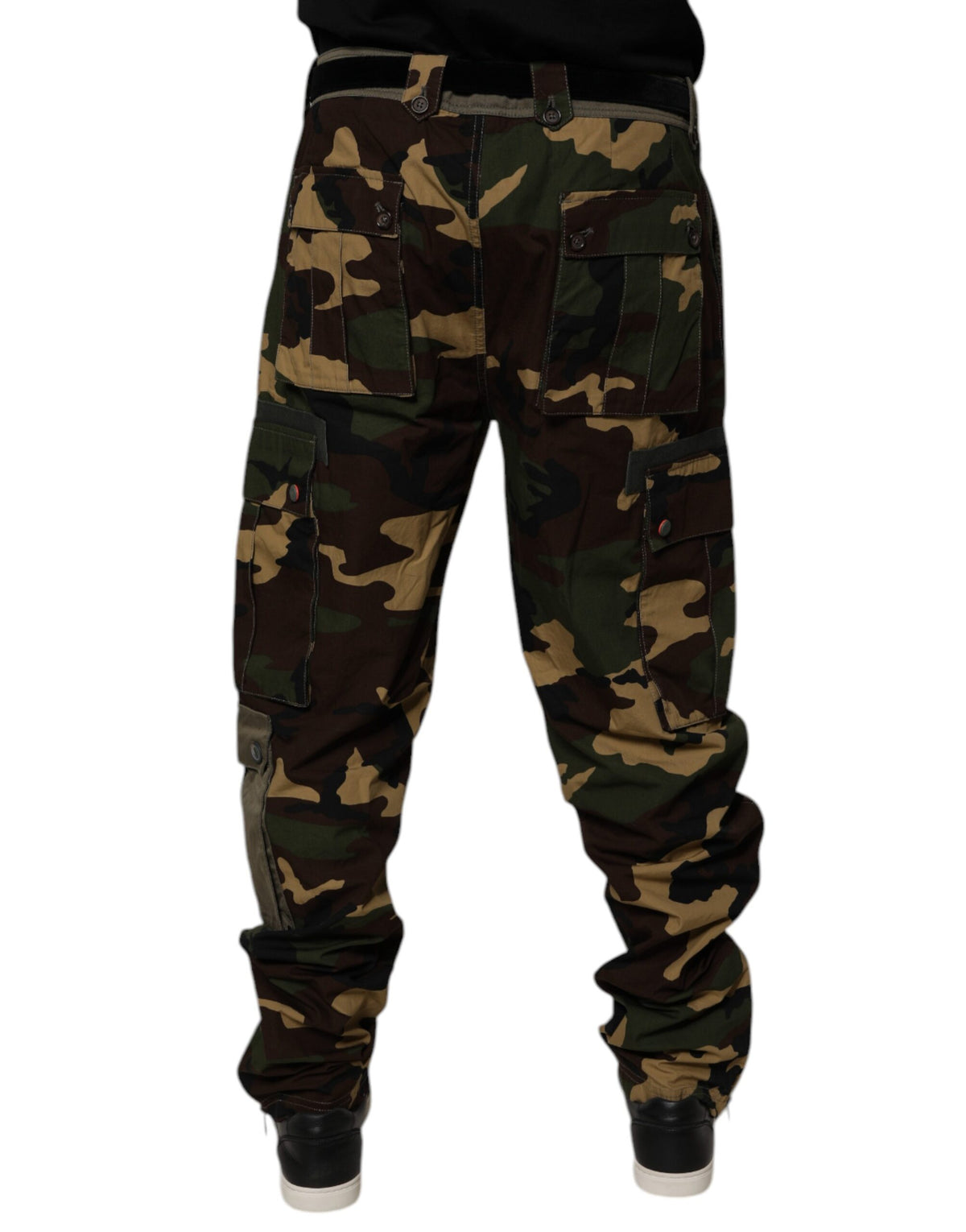 Pantalon cargo camouflage multicolore à motifs patchwork de Dolce &amp; Gabbana