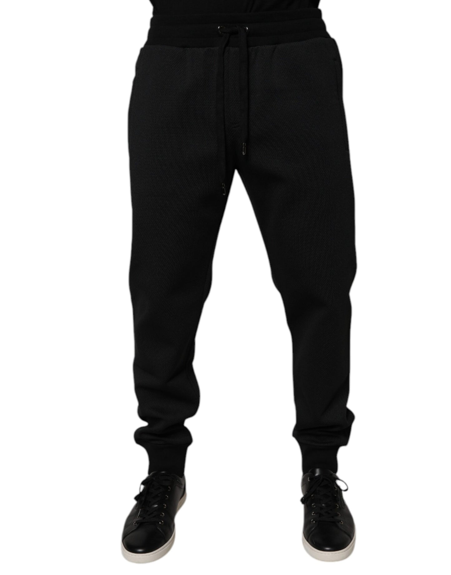 Pantalon de jogging en polyester noir pour homme Dolce &amp; Gabbana