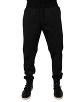 Pantalon de jogging en polyester noir pour homme Dolce &amp; Gabbana