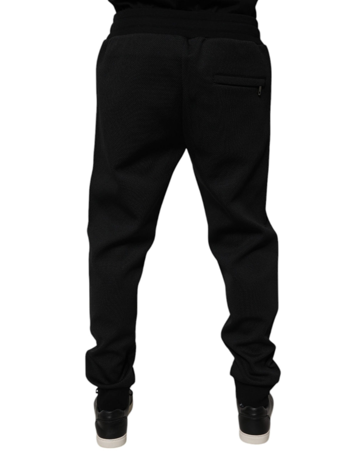 Pantalon de jogging en polyester noir pour homme Dolce &amp; Gabbana