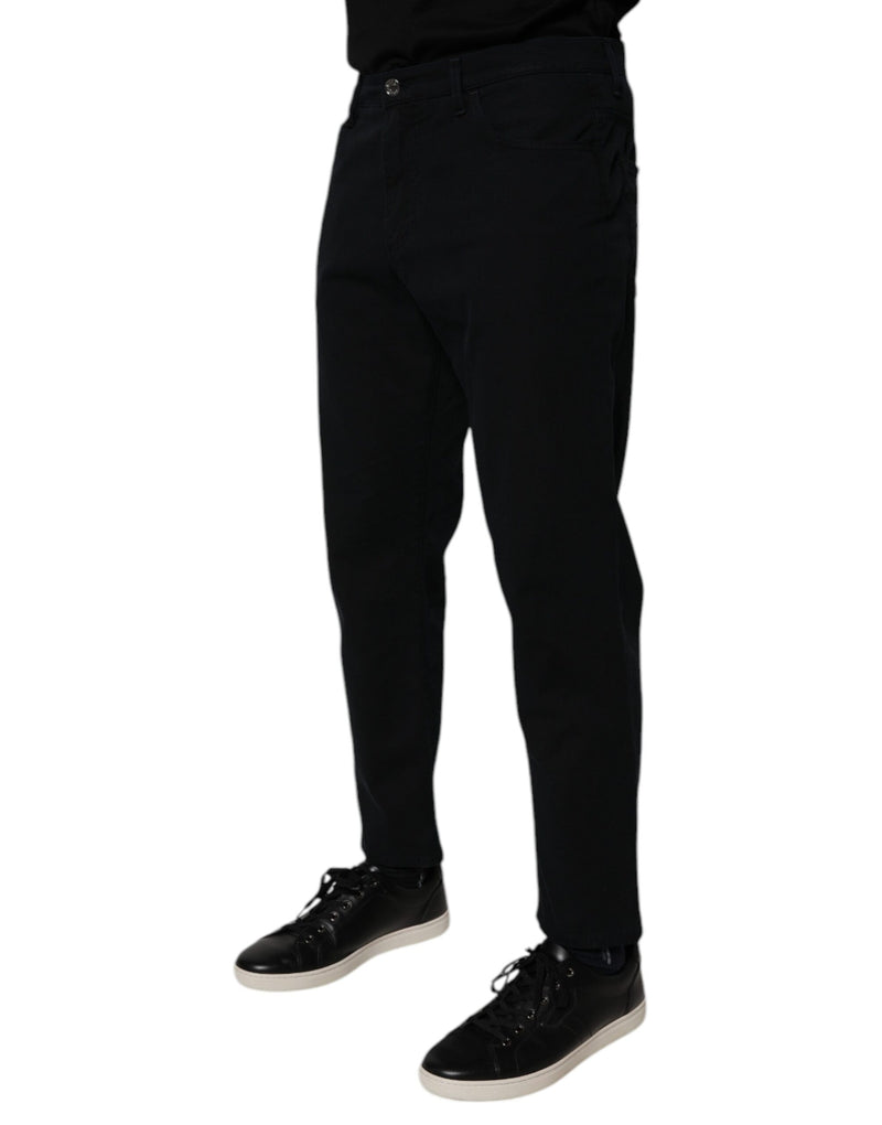 Dolce &amp; Gabbana donkerblauwe, losvallende spijkerbroek van stretch katoen voor heren
