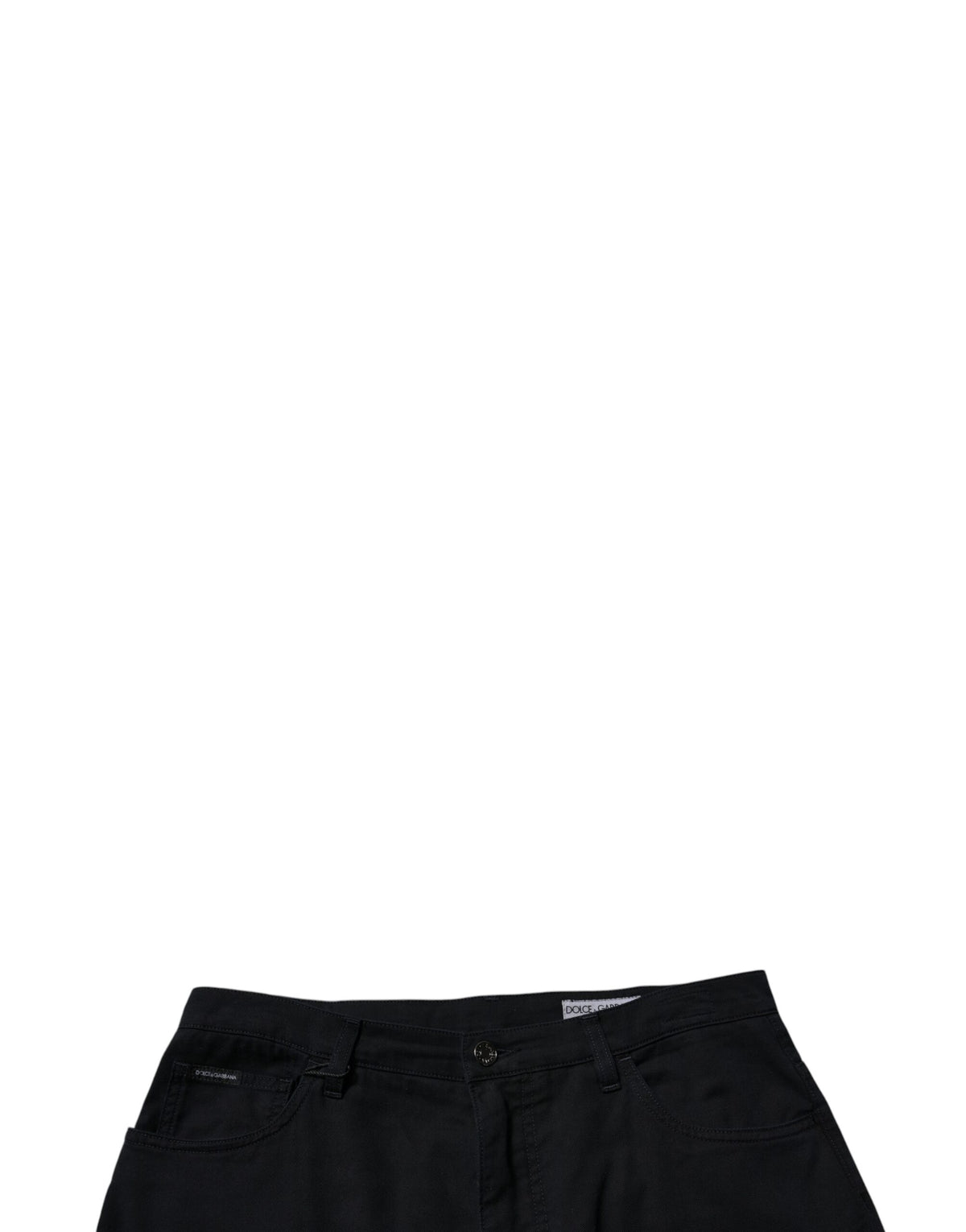 Jeans en jean pour homme, coupe ample, en coton extensible bleu foncé, Dolce &amp; Gabbana.