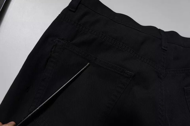 Dolce &amp; Gabbana donkerblauwe, losvallende spijkerbroek van stretch katoen voor heren