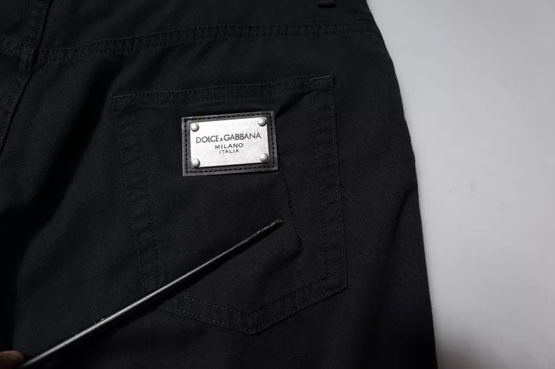 Dolce &amp; Gabbana donkerblauwe, losvallende spijkerbroek van stretch katoen voor heren