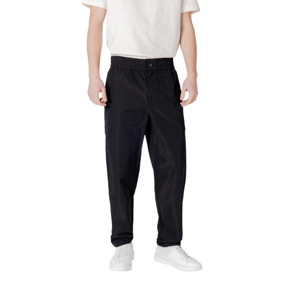 Pantalon en polyester noir Calvin Klein Jeans