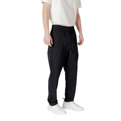 Pantalon en polyester noir Calvin Klein Jeans