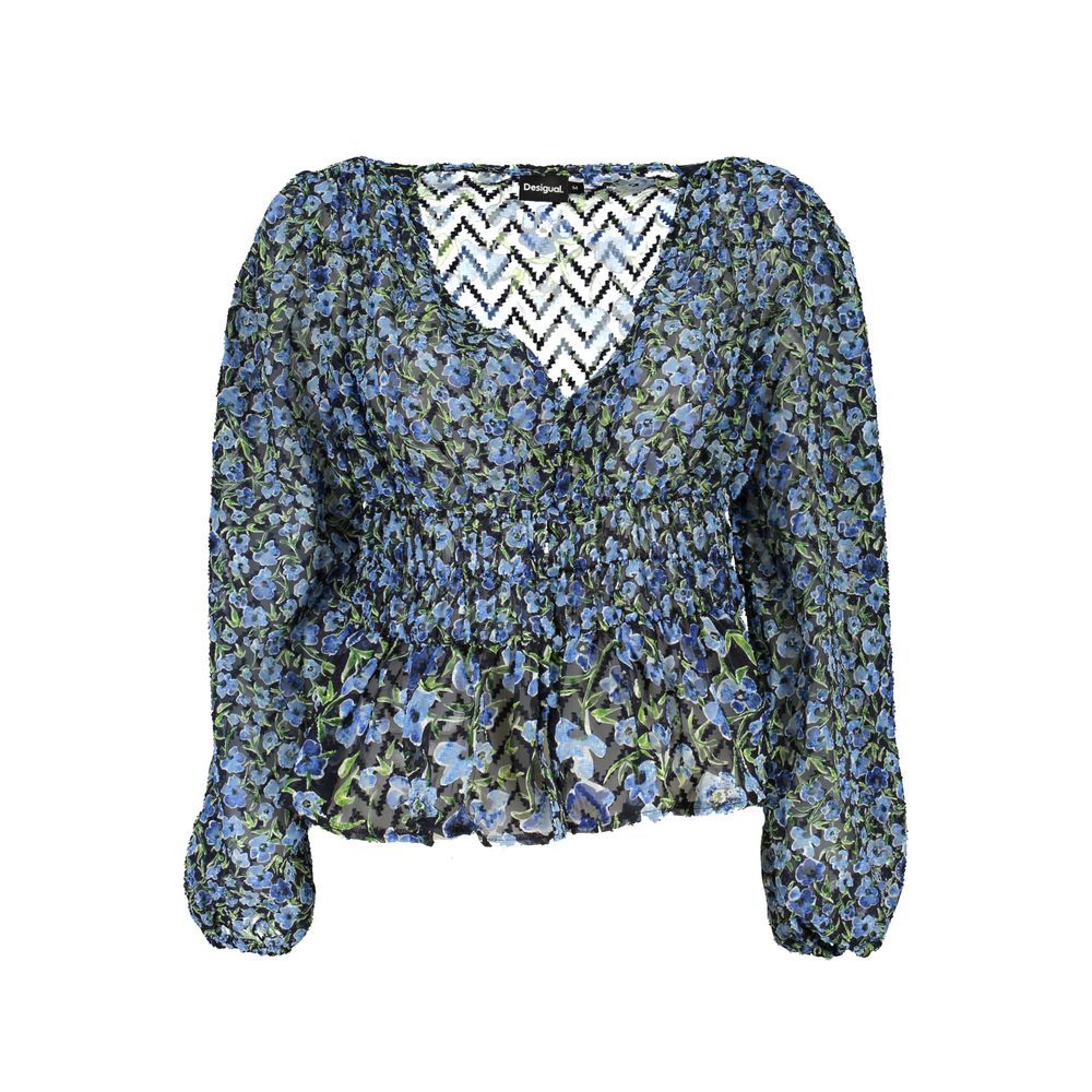 Desigual DE-1010-M Pull en Polyester Bleu - Mode Femme