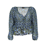 Desigual DE-1010-M Pull en Polyester Bleu - Mode Femme