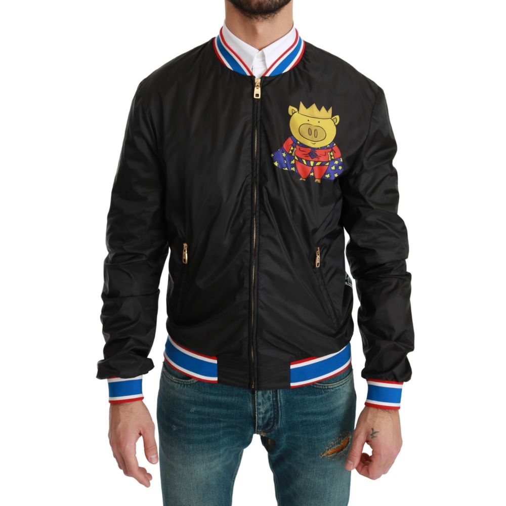 Veste en matière noire de Dolce &amp; Gabbana