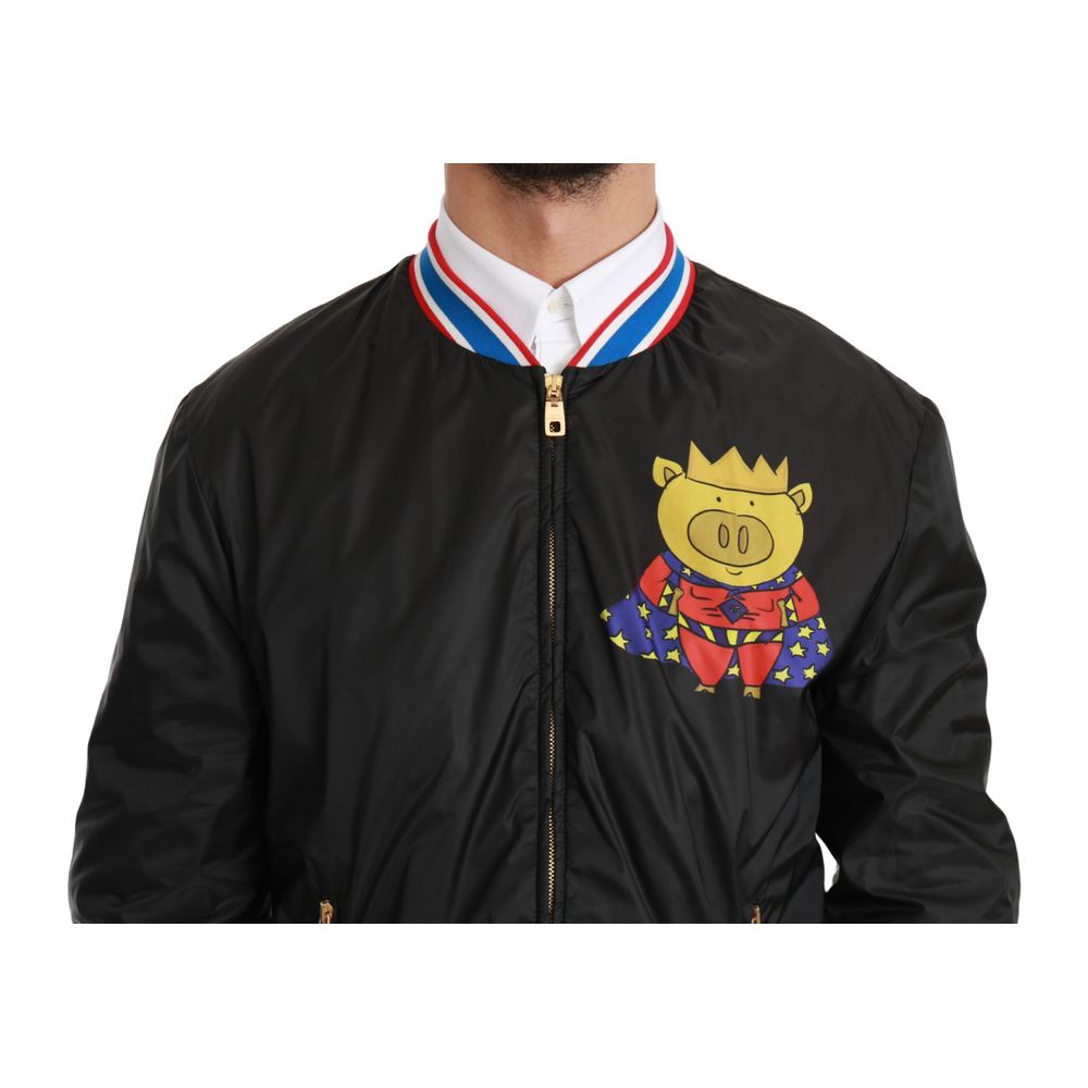 Veste en matière noire de Dolce &amp; Gabbana