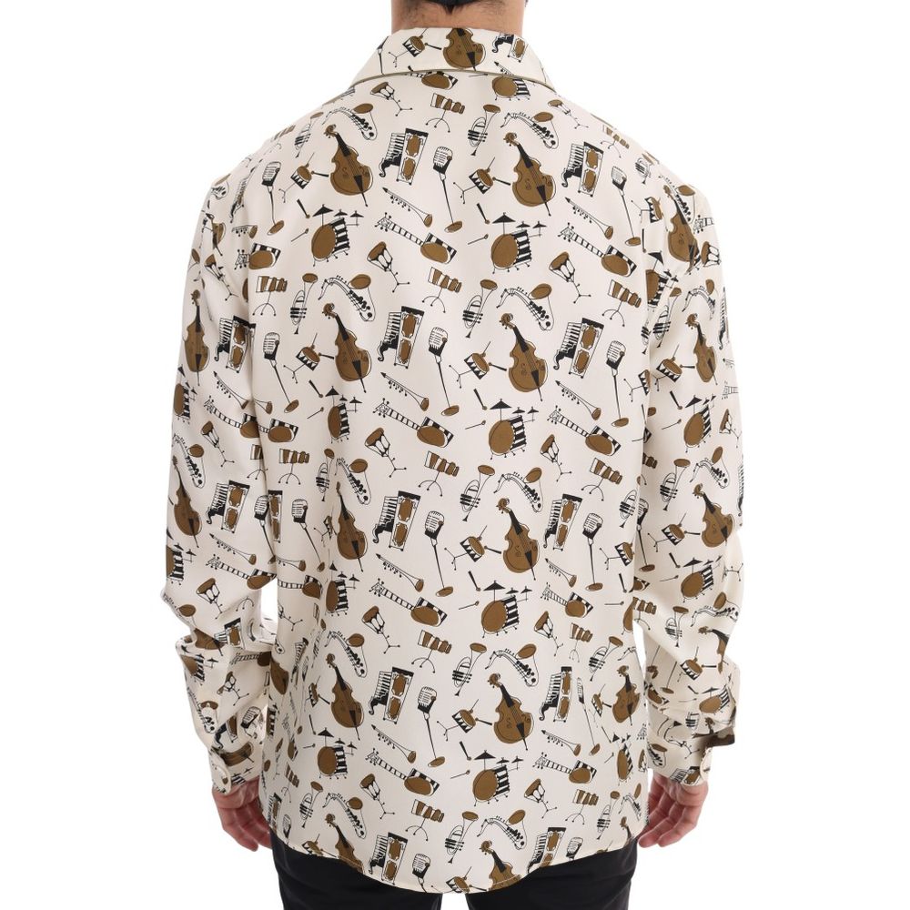 Chemise en soie multicolore Dolce &amp; Gabbana