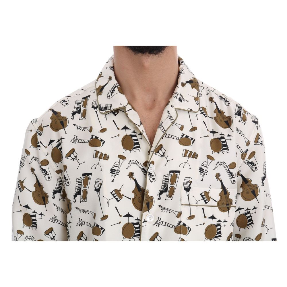 Chemise en soie multicolore Dolce &amp; Gabbana