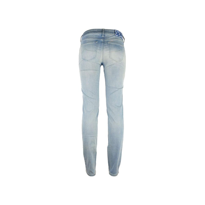 Jacob Cohen Blue Cotton Skinny Pant for Women - Stylish Comfort