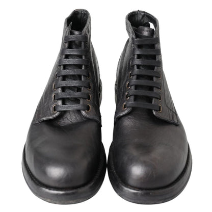 Dolce & Gabbana Black Leather Boot