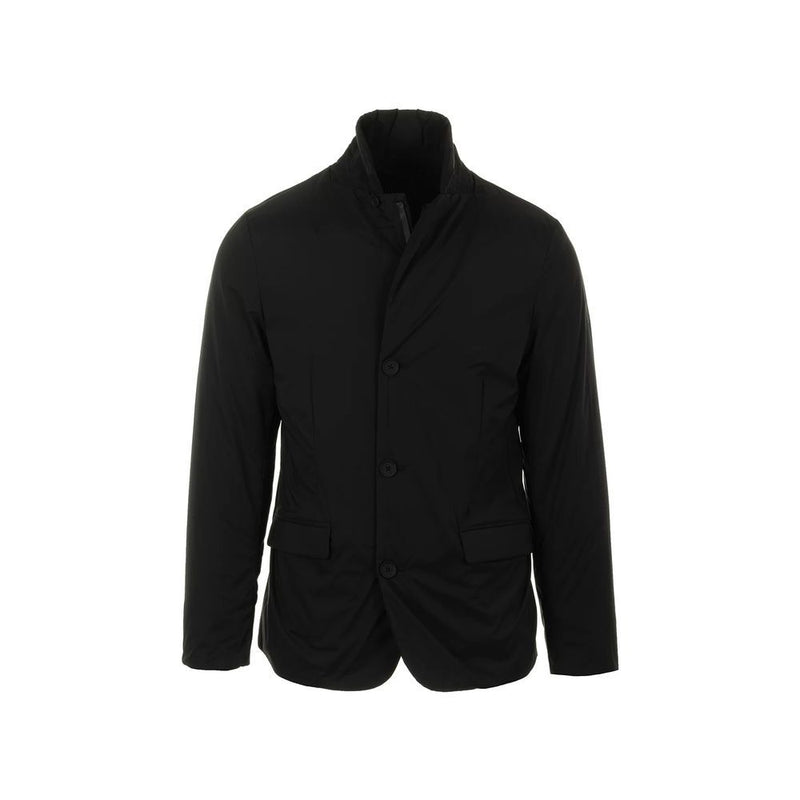 People Of Shibuya Black Polyester Jackets & Coat