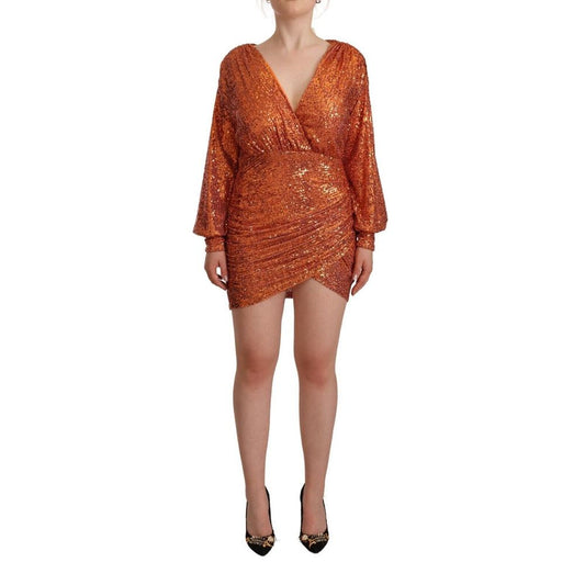 Aniye jurk van oranje polyester