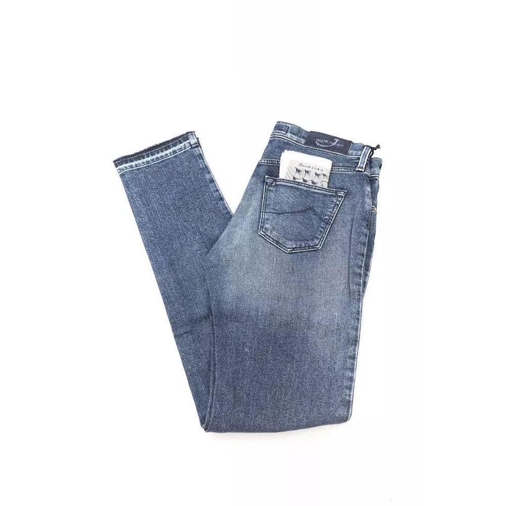 Jacob Cohen Blauwe Katoenen Jeans & Broek