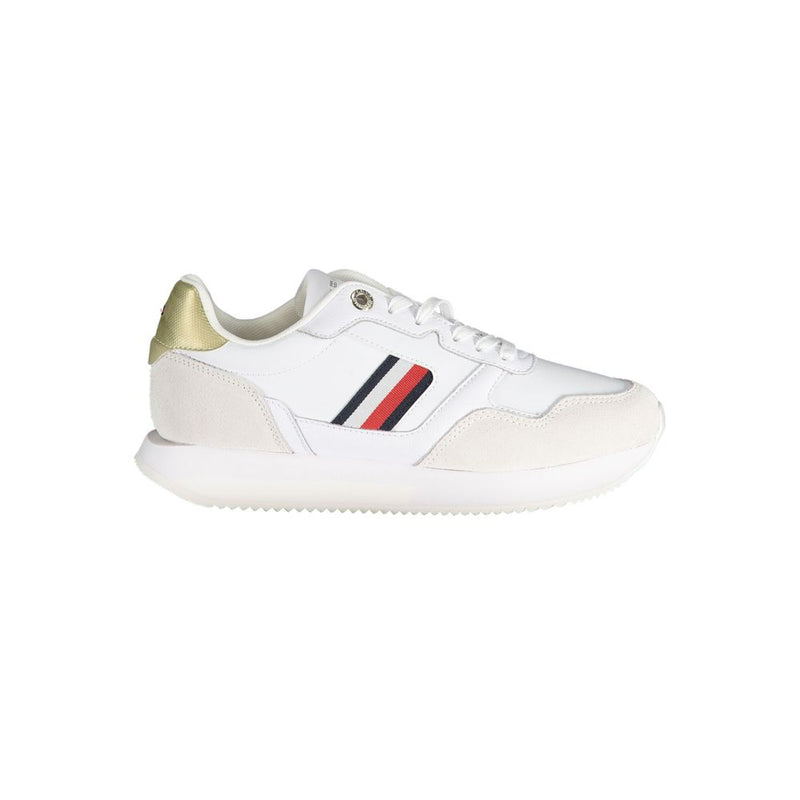 Tommy Hilfiger White Leather Women Sneaker - Chic Comfort