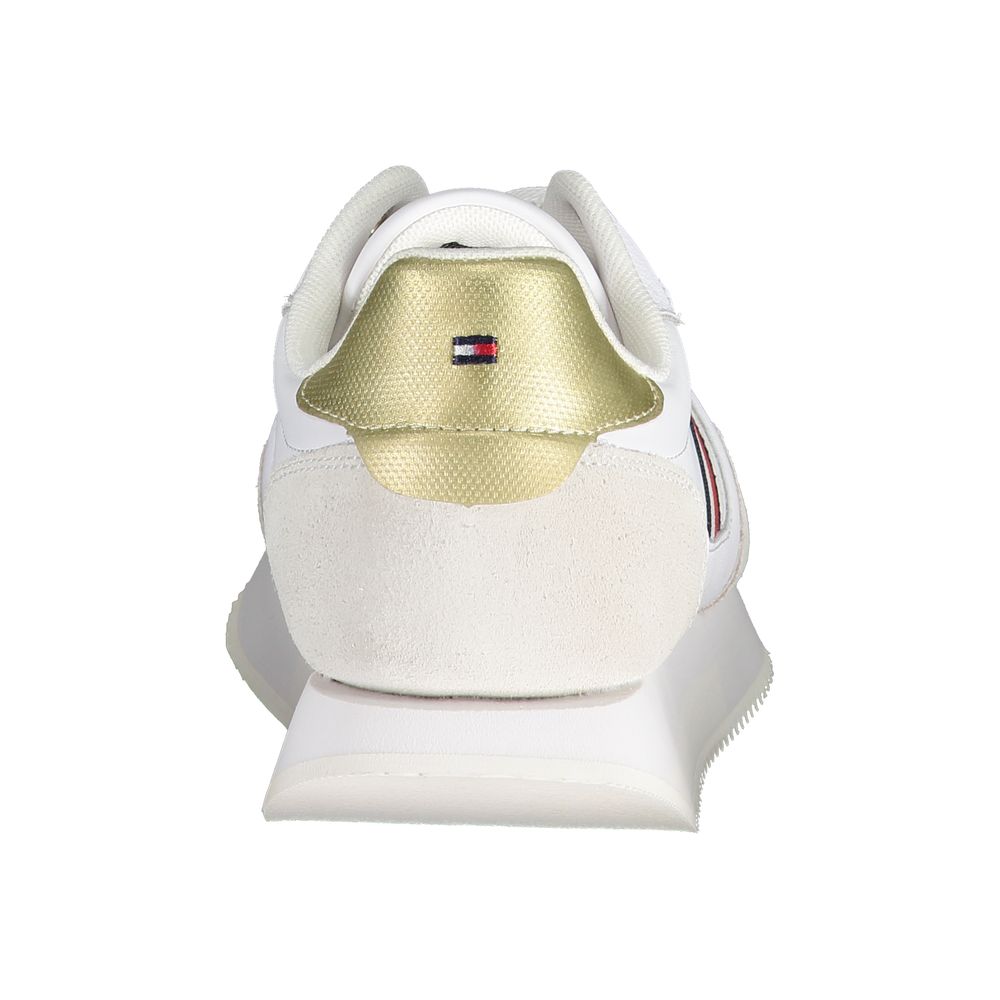 Tommy Hilfiger White Leather Women Sneaker - Chic Comfort
