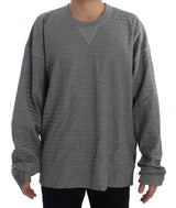 Pull en soie gris à col rond de Dolce &amp; Gabbana