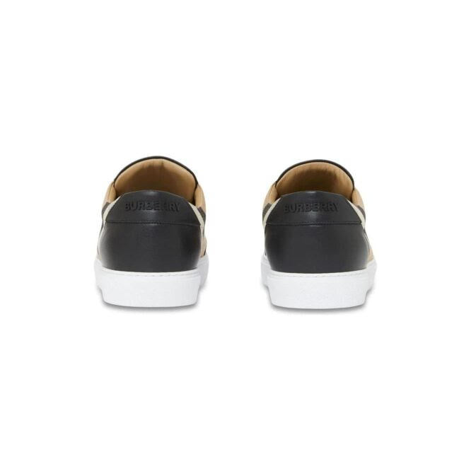 Burberry Black Leather New Salmond Sneakers - Stylish Comfort