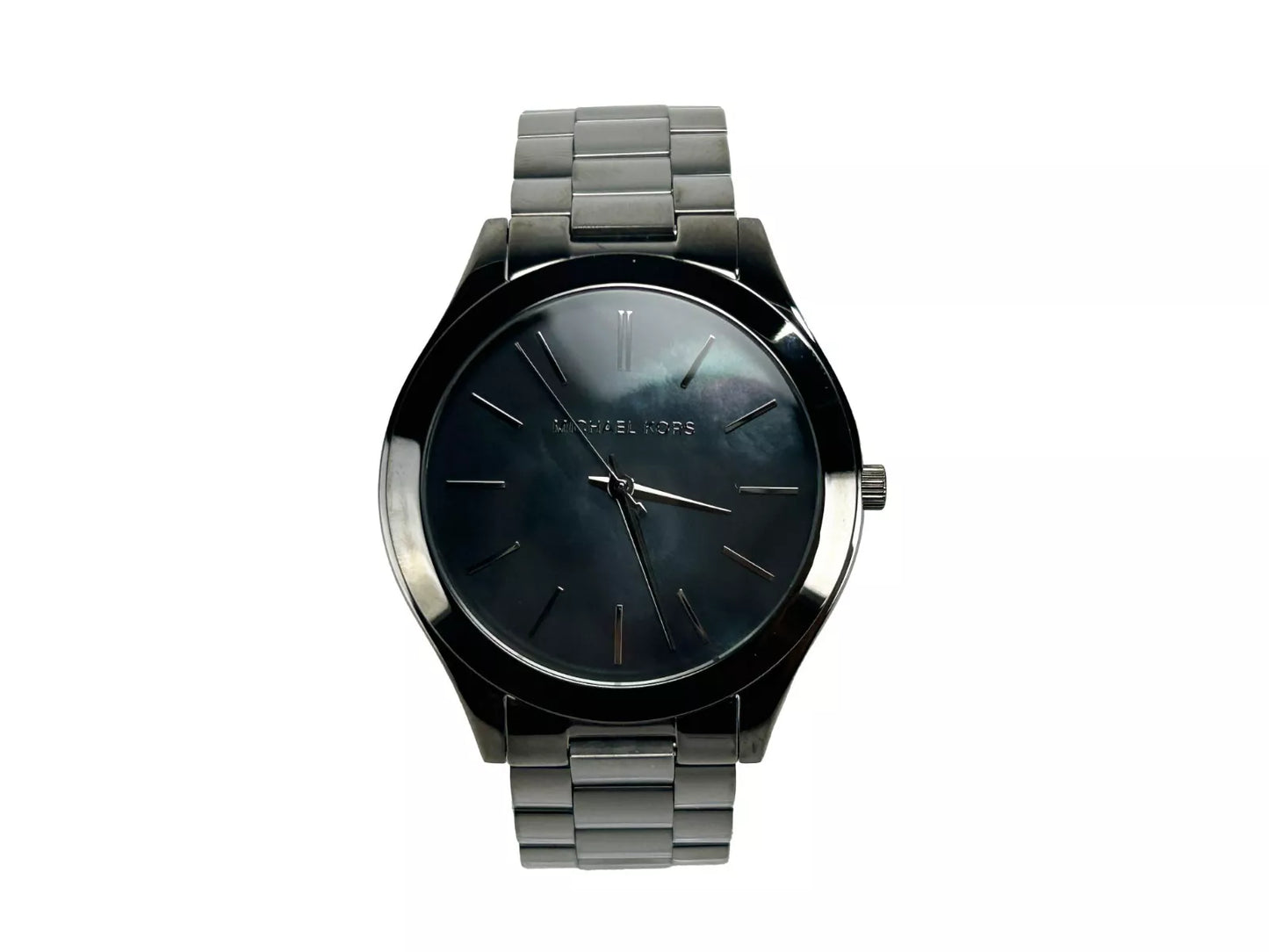 Montre Michael Kors Slim Runway en acier inoxydable couleur bronze MK3413
