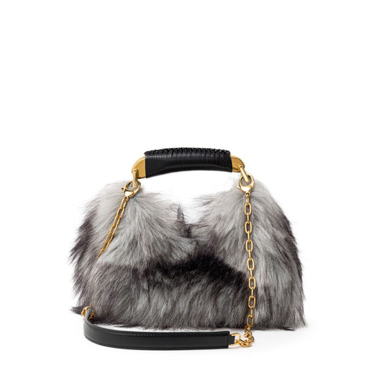 Sac à main en cuir gris Tom Ford