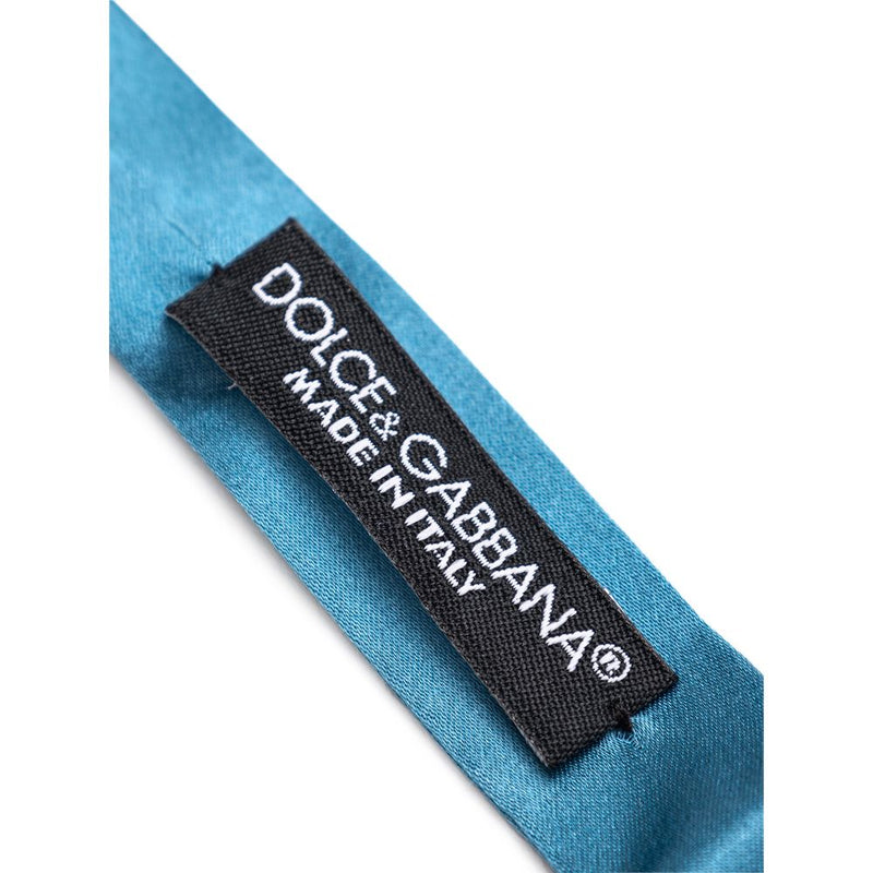 Dolce &amp; Gabbana Blauwe Zijden Strik