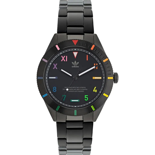 Adidas Zwart Roestvrijstalen Horloge
