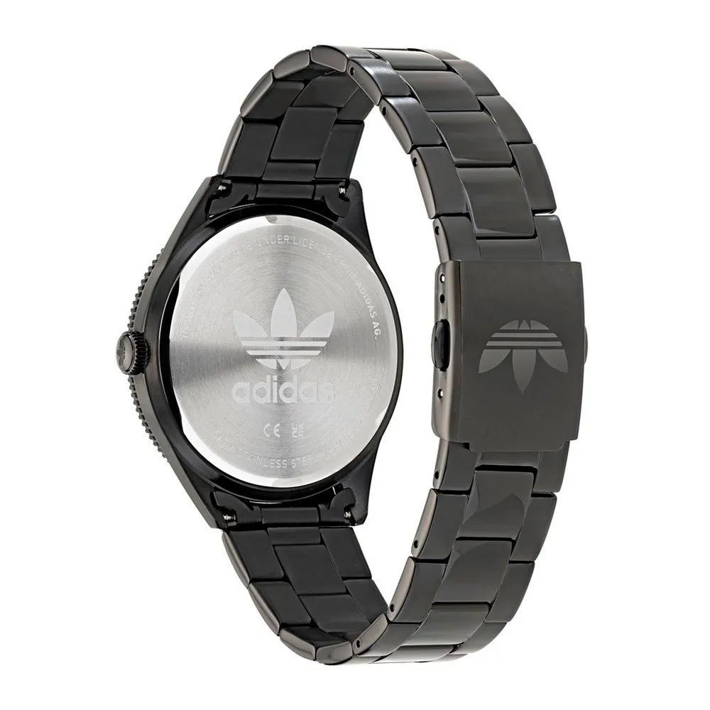 Montre Adidas en acier inoxydable noir