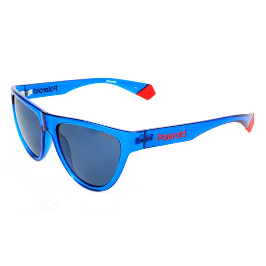 Lunettes de soleil Polaroid en résine bleue