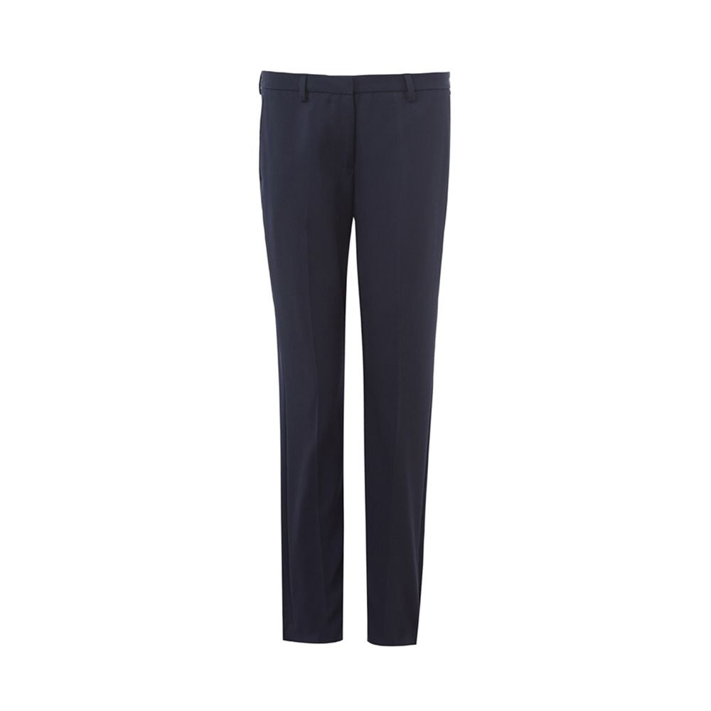 Lardini Elegant Blue Wool Pants for Women - Timeless Italian Style