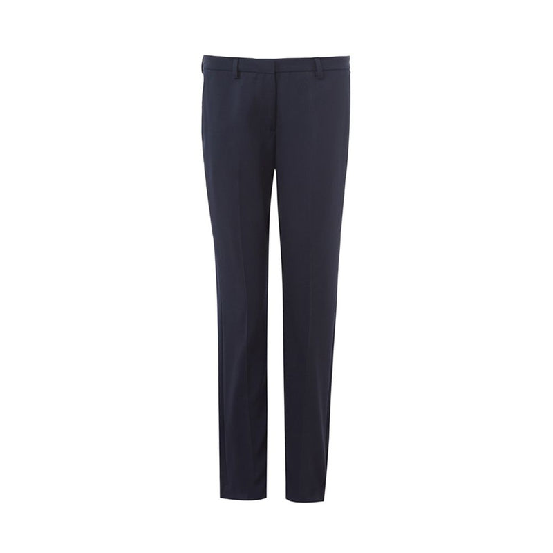 Lardini Elegant Blue Wool Pants for Women - Timeless Italian Style