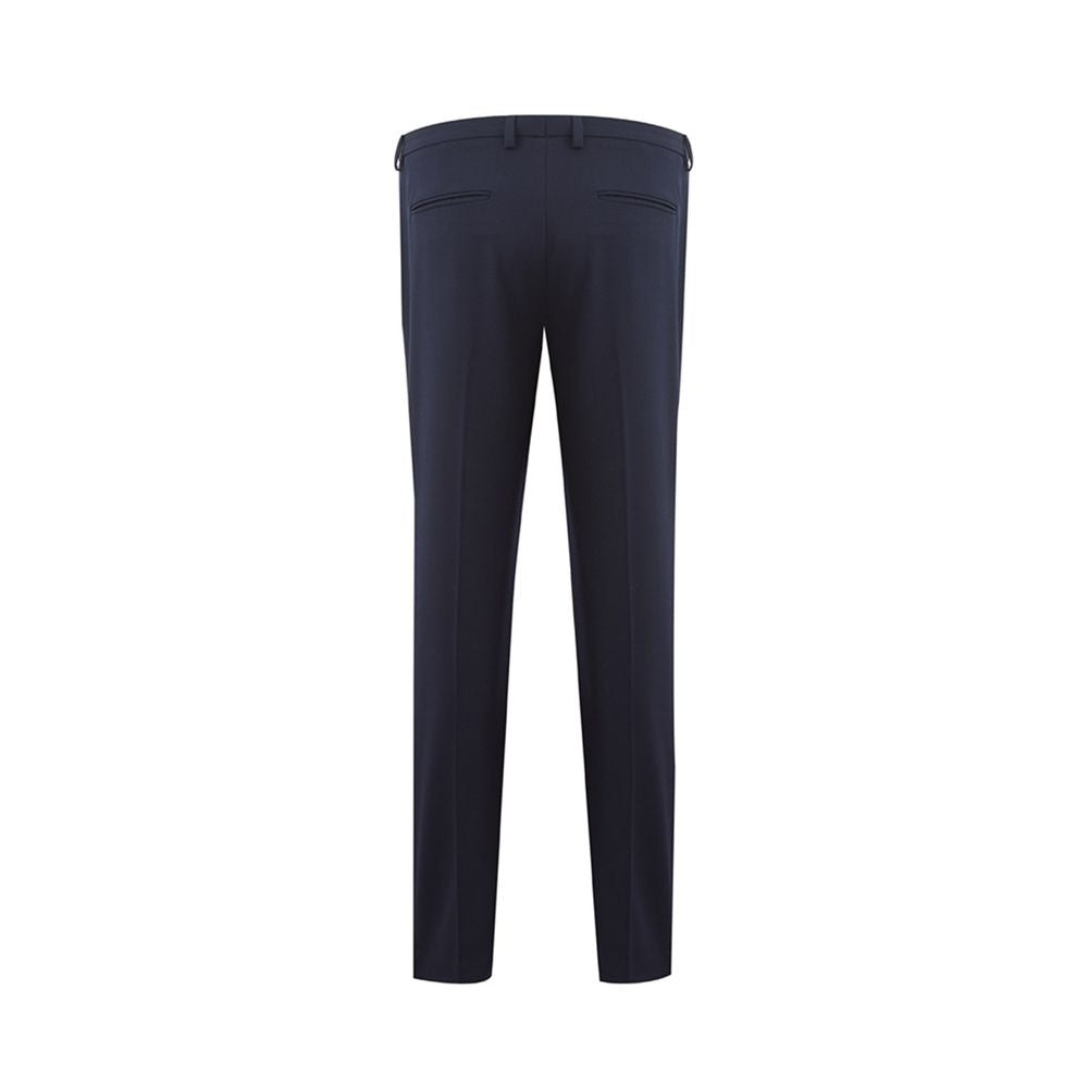 Lardini Elegant Blue Wool Pants for Women - Timeless Italian Style