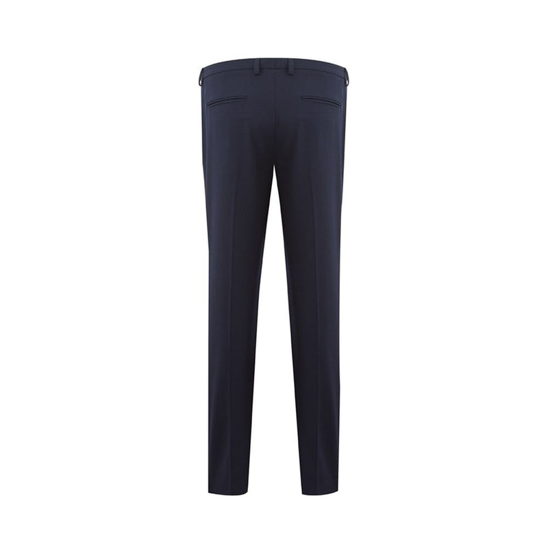 Lardini Elegant Blue Wool Pants for Women - Timeless Italian Style